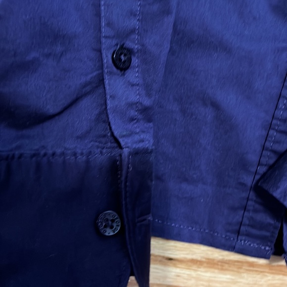 George- long sleeve plum button down dress shirt- like new - Picture 3 of 10